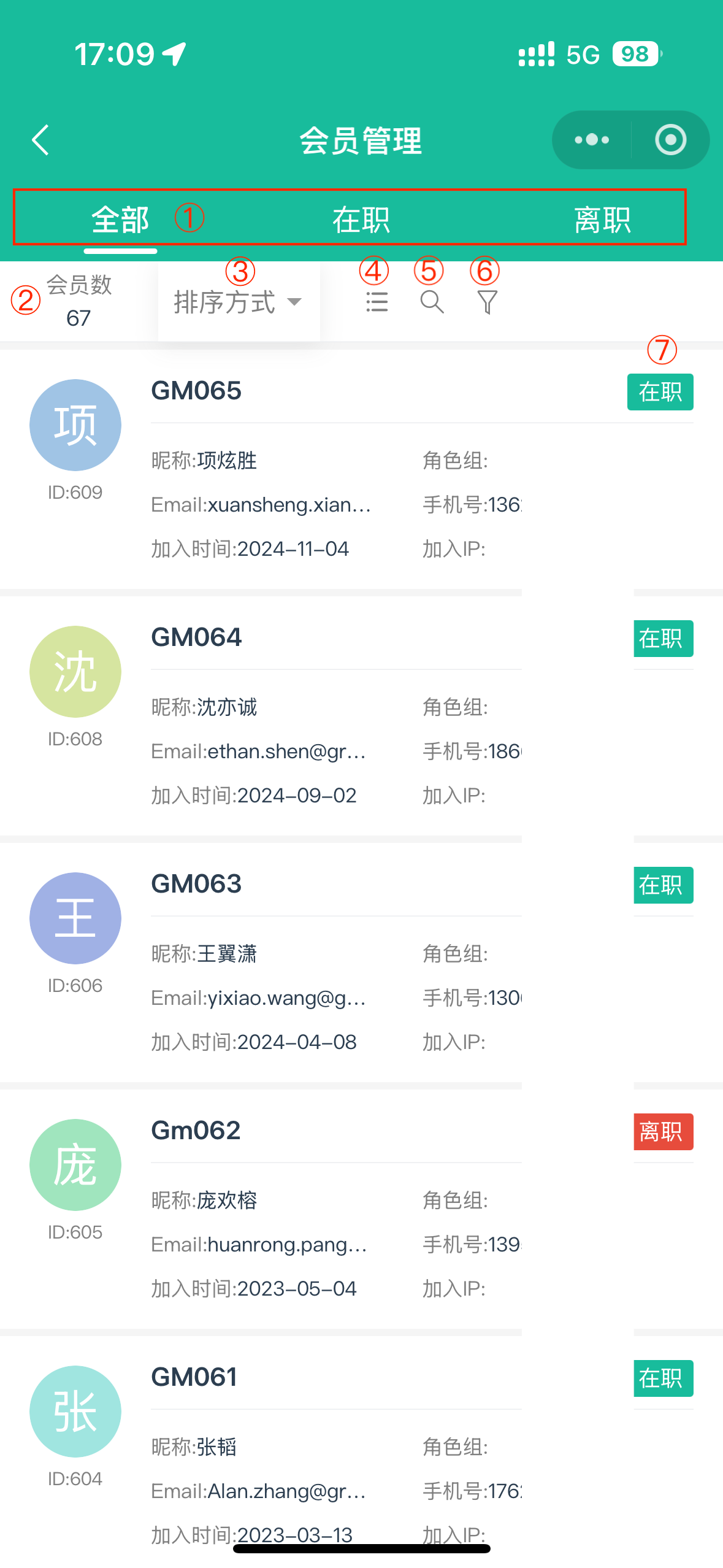 列表